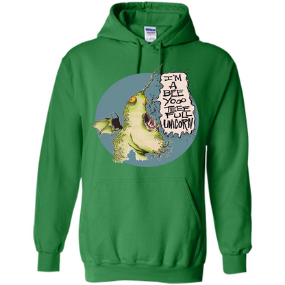 I'm A Beeyoooteeeful Unicorn T-Shirt Irish Green