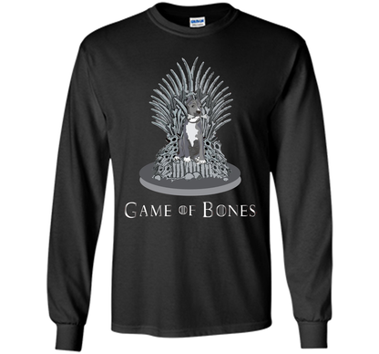 Pitbull Game of Bones Funny Parody T-shirt Black
