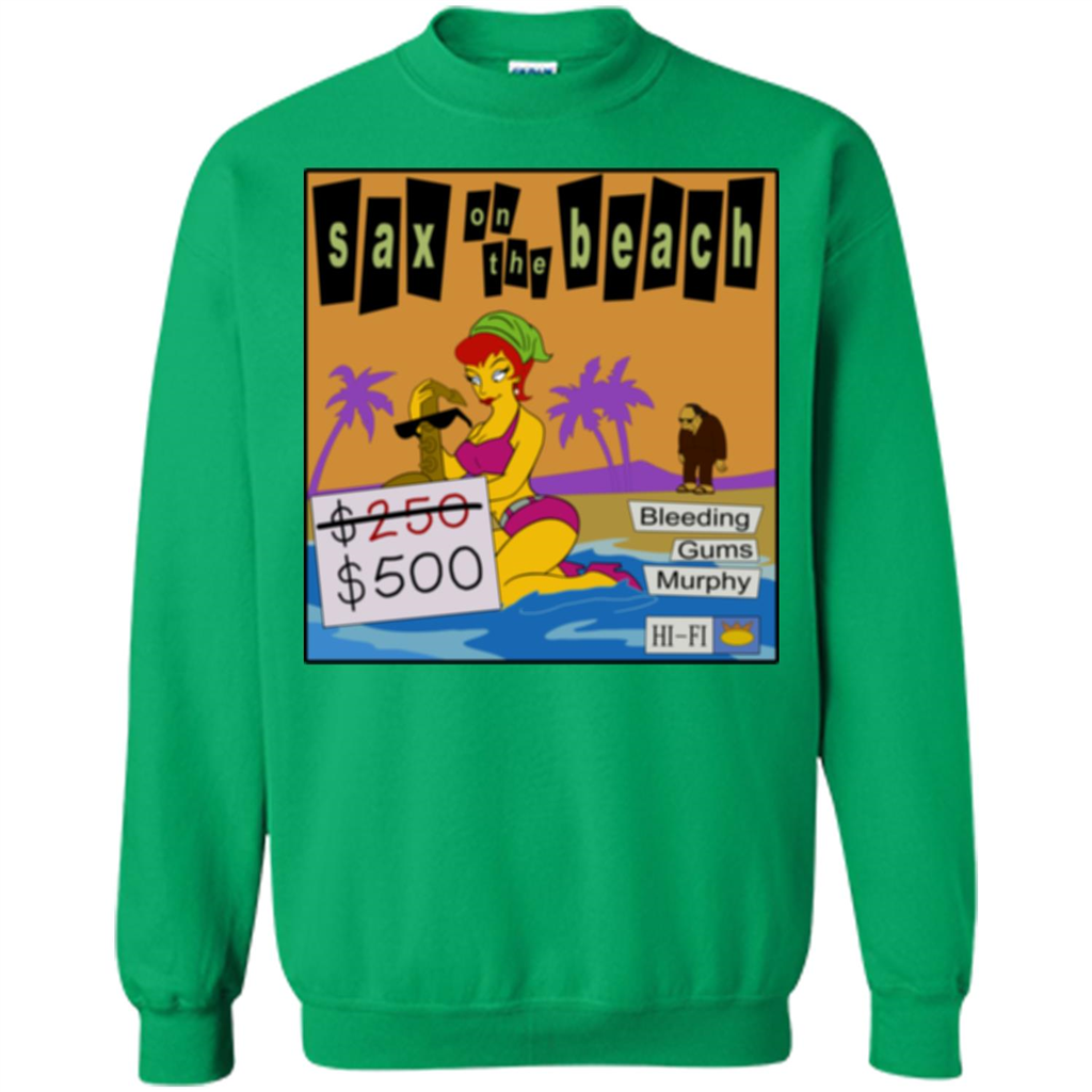Sax on the Beach Discount Edition T-shirt Irish Green