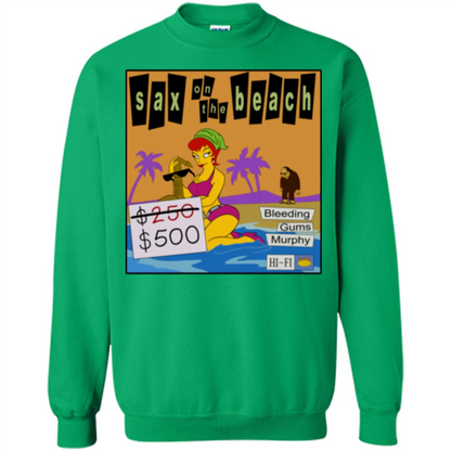 Sax on the Beach Discount Edition T-shirt Irish Green