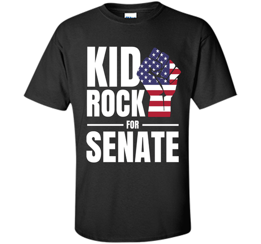 Campaign T-shirt Kid Rock For Senate T-shirt Black
