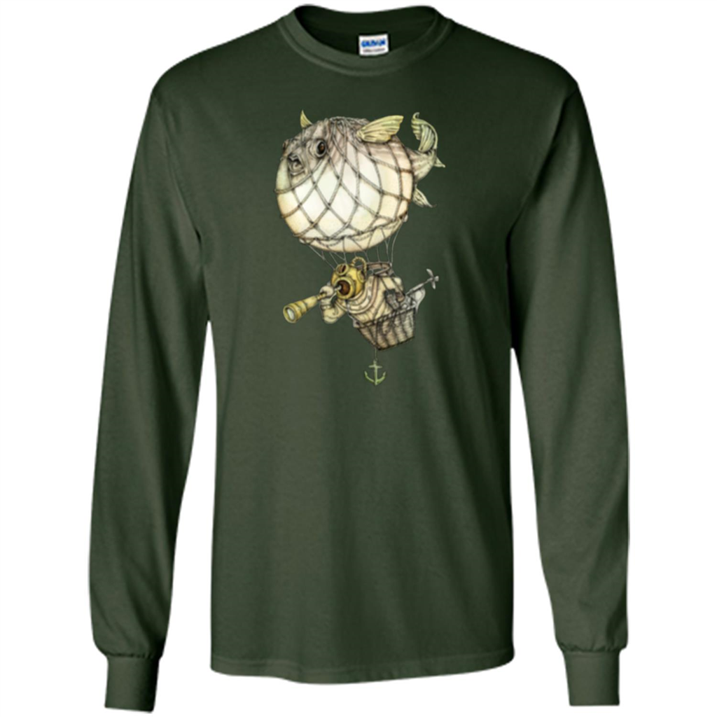 Blowfish T-shirt Captive Balloon T-shirt Forest Green