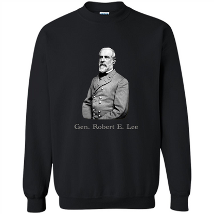 Military T-shirt General Robert E. Lee T-Shirt Black