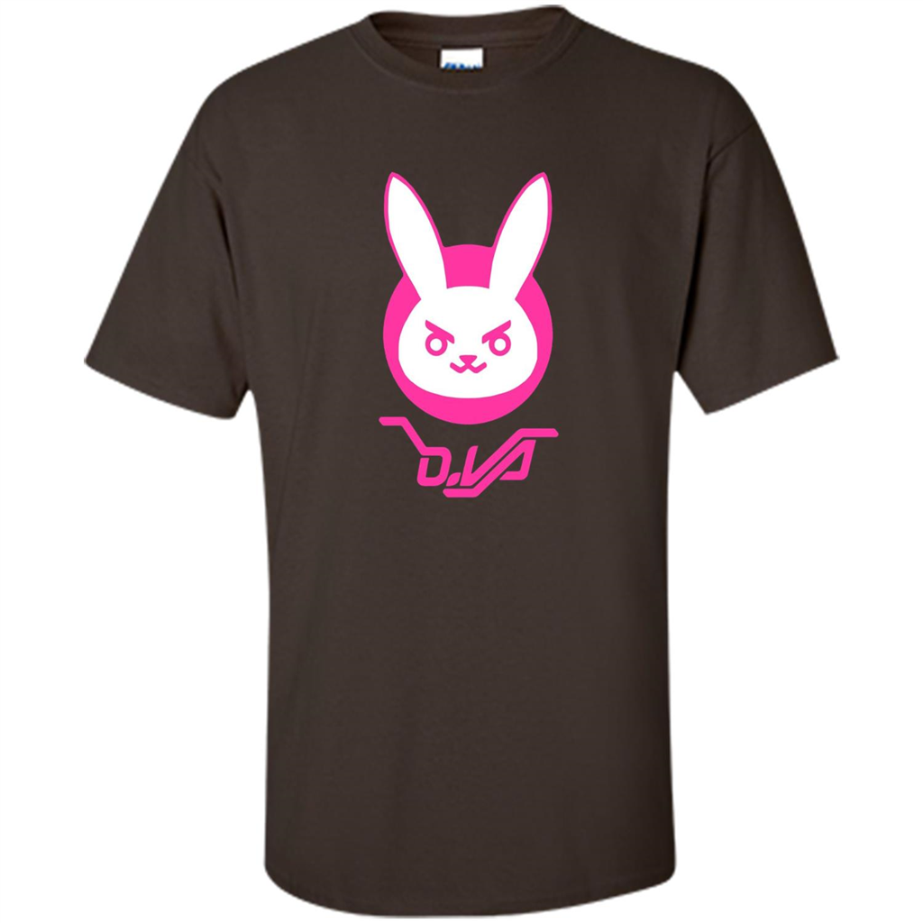 Overwatch D.VA Bunny Spray T-shirt Dark Chocolate