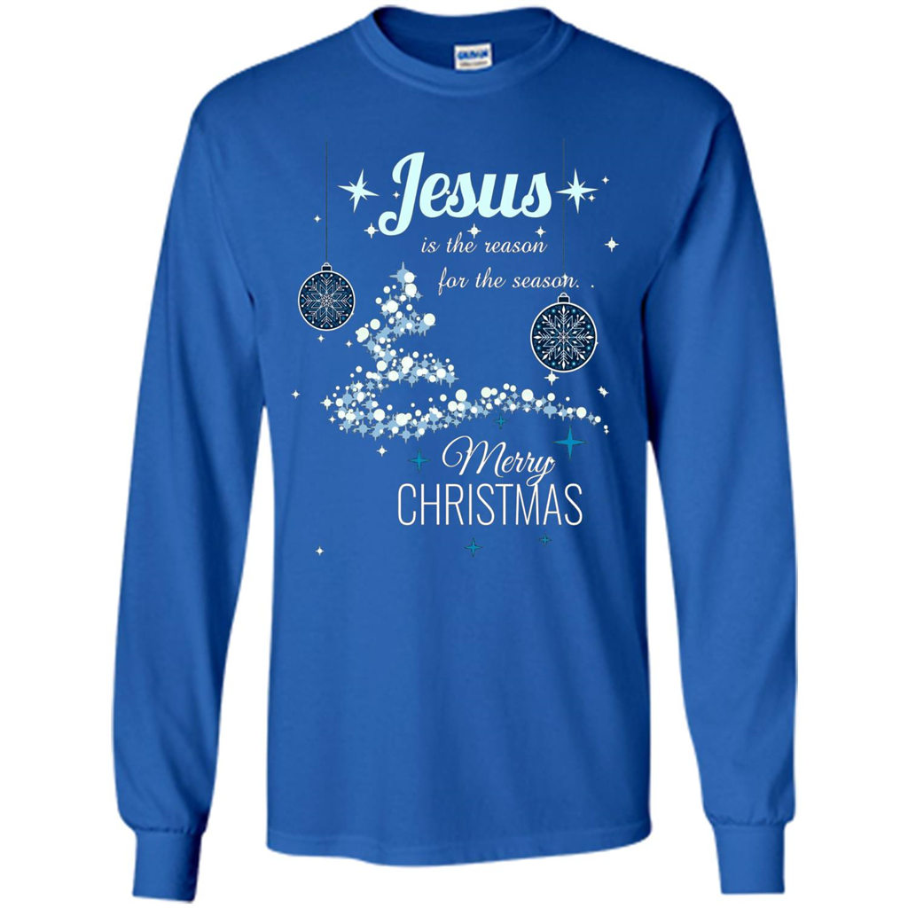 Christmas T-Shirt Jesus Is The Reason For The Season Royal
