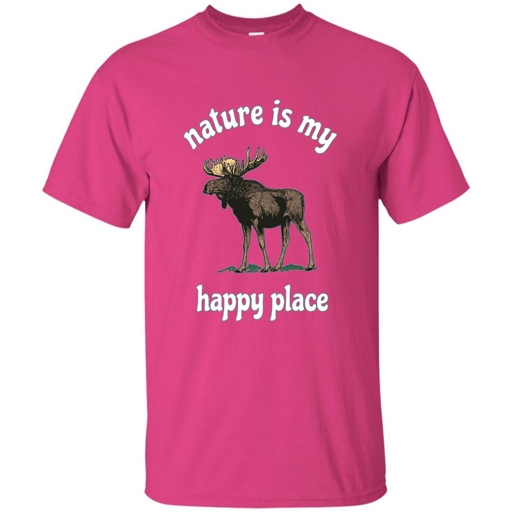Moose's Wildlife T-Shirt Nature Is My Happy Place Heliconia
