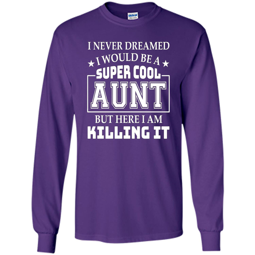 Super Cool Aunt T-shirt Purple