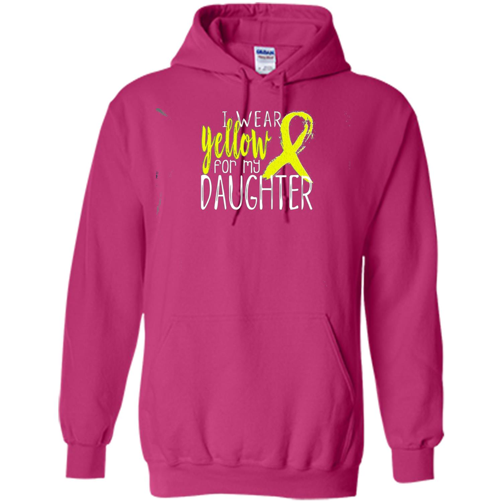 I Wear Yellow Ribbon For My Daughter T-shirt Heliconia