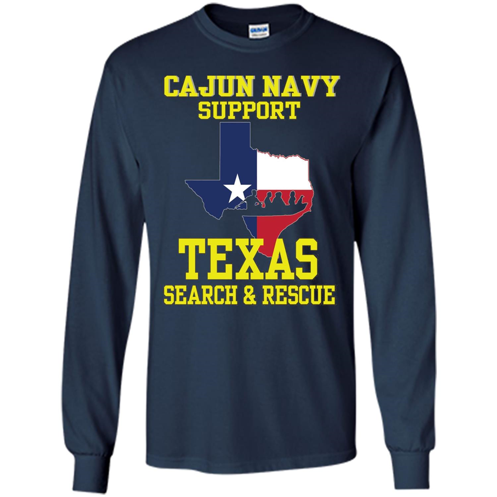Cajun Navy Support Texas Search And Rescue T-shirt Navy