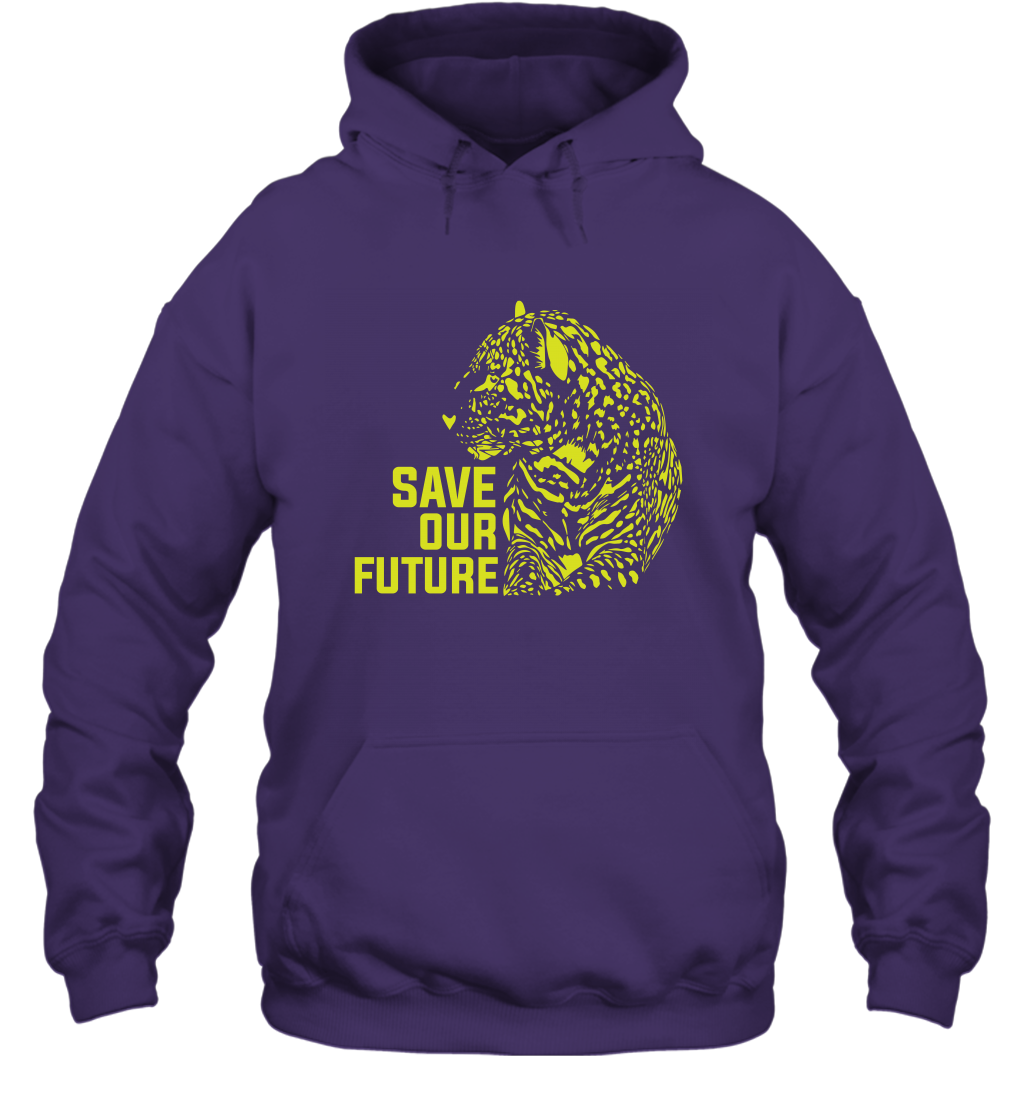 Save Our Future Wild Animals Shirt Hoodie Hoodie Purple