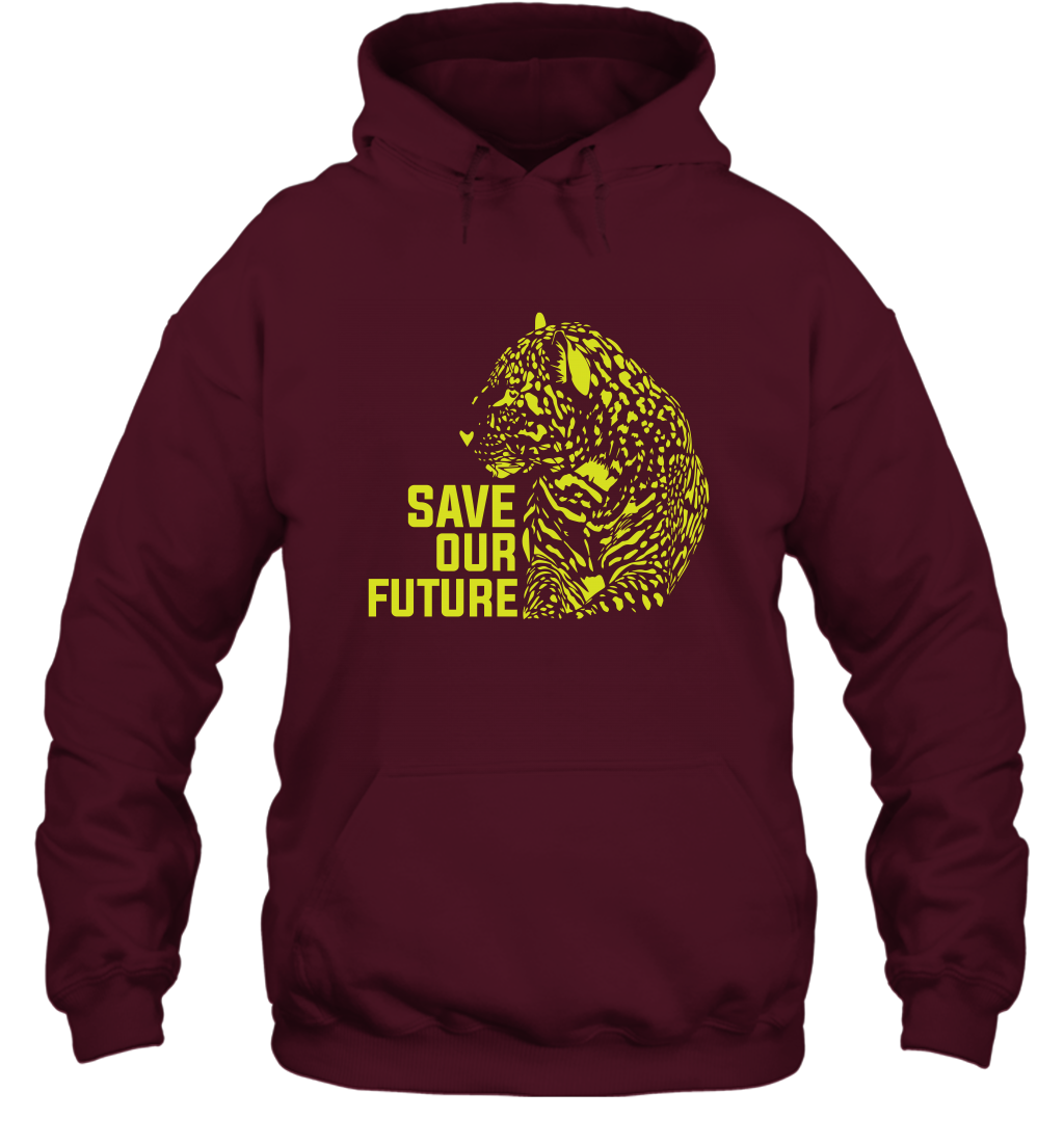 Save Our Future Wild Animals Shirt Hoodie Hoodie Maroon