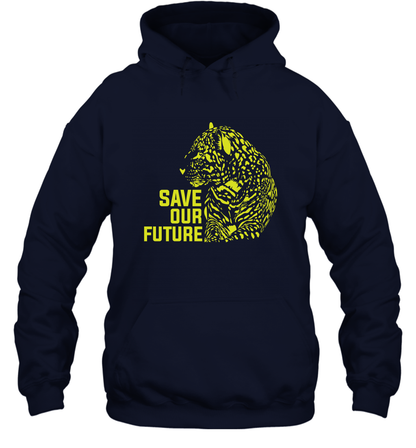 Save Our Future Wild Animals Shirt Hoodie Hoodie Navy