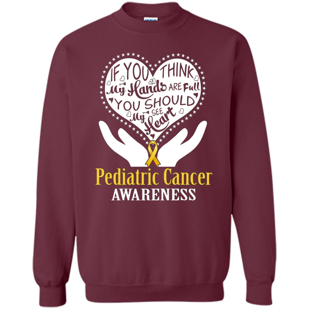 Pediatric Cancer T-shirt Raise Awareness Maroon