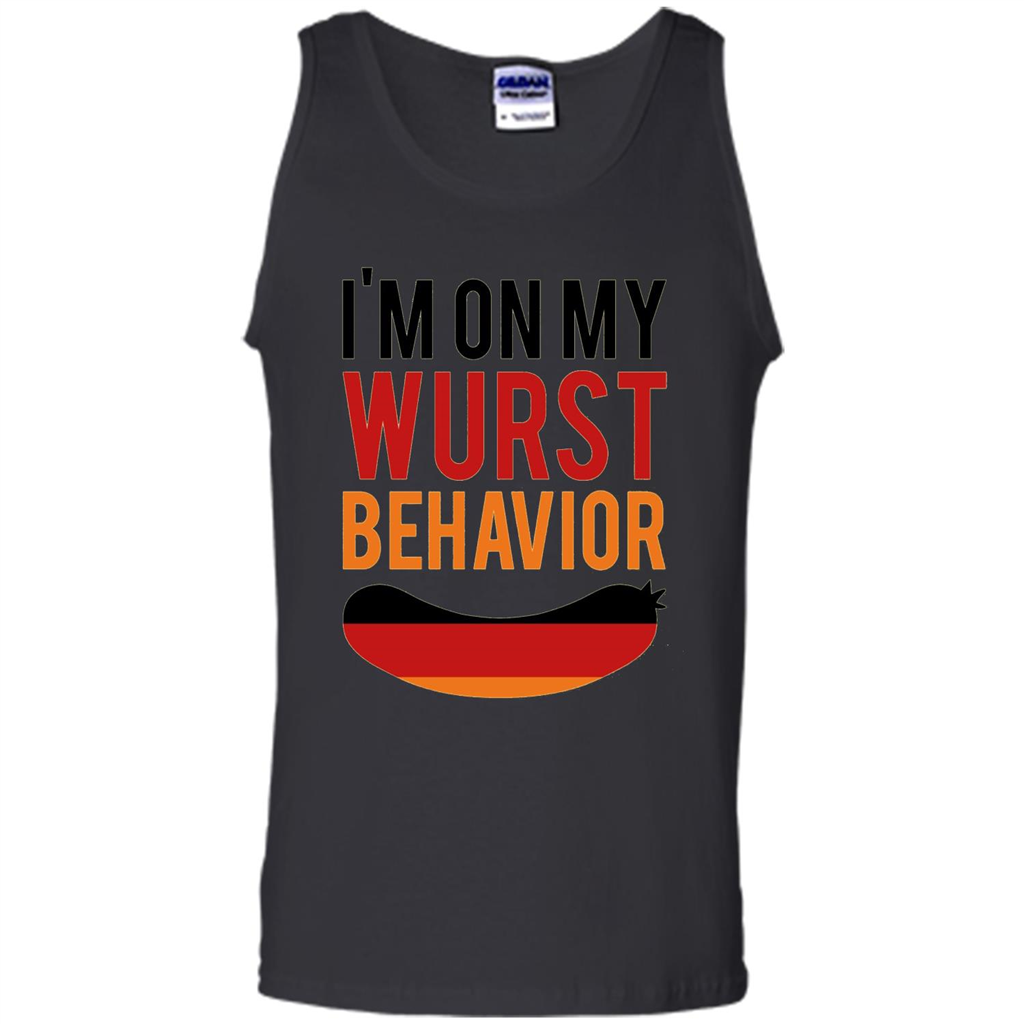 Wurst Behavior Oktoberfest T-shirt Funny German T-shirt Black
