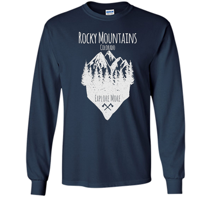 PREMIUM Rocky Mountains, Colorado - Souvenir T-Shirt t-shirt Navy
