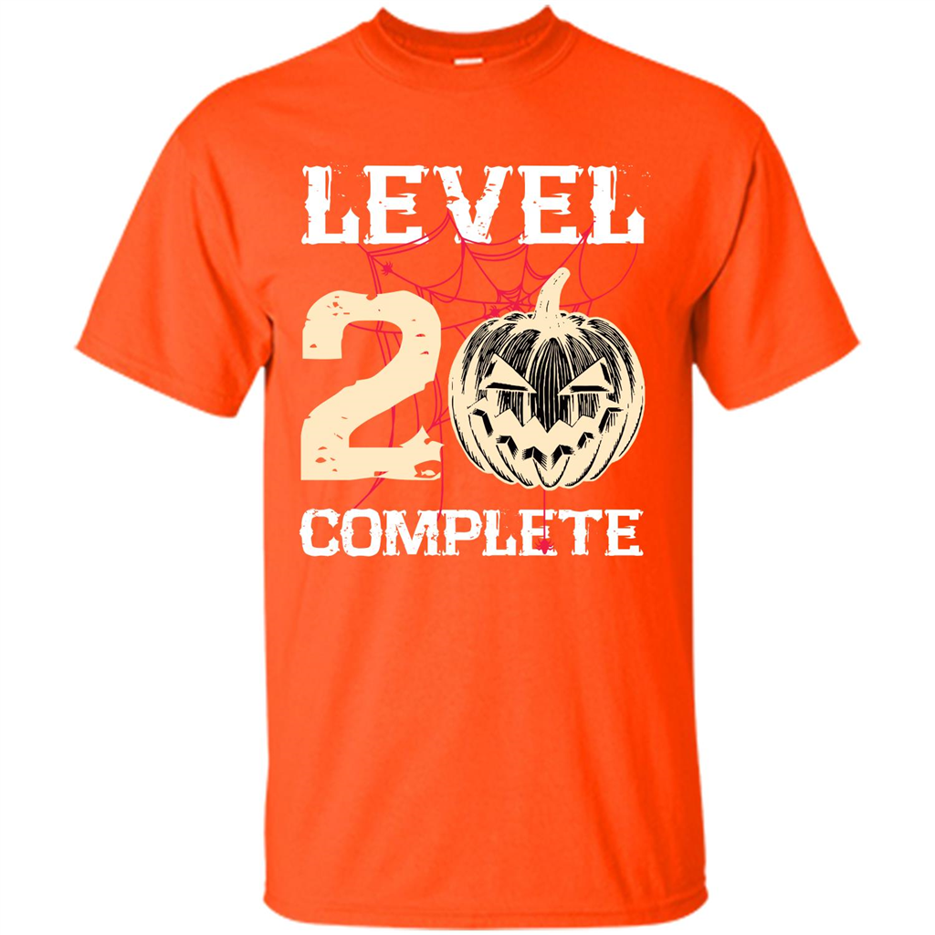 Halloween T-shirt Level 20 Complete Orange