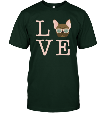Love Dog Shirt T-Shirt T-Shirt Forest Green