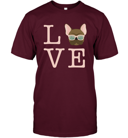 Love Dog Shirt T-Shirt T-Shirt Maroon