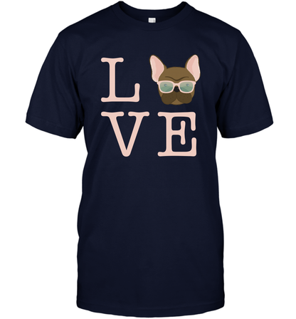 Love Dog Shirt T-Shirt T-Shirt Navy