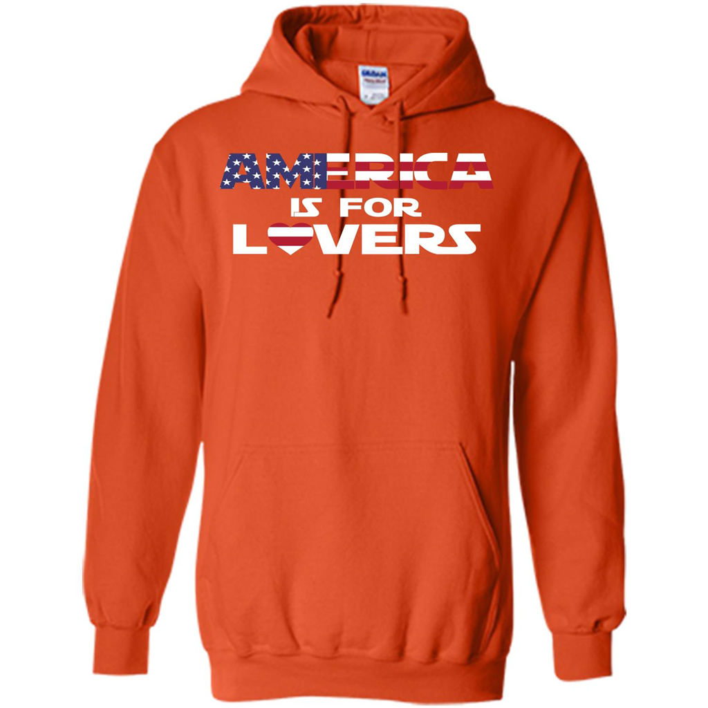 America Is For Lovers T-shirt Orange