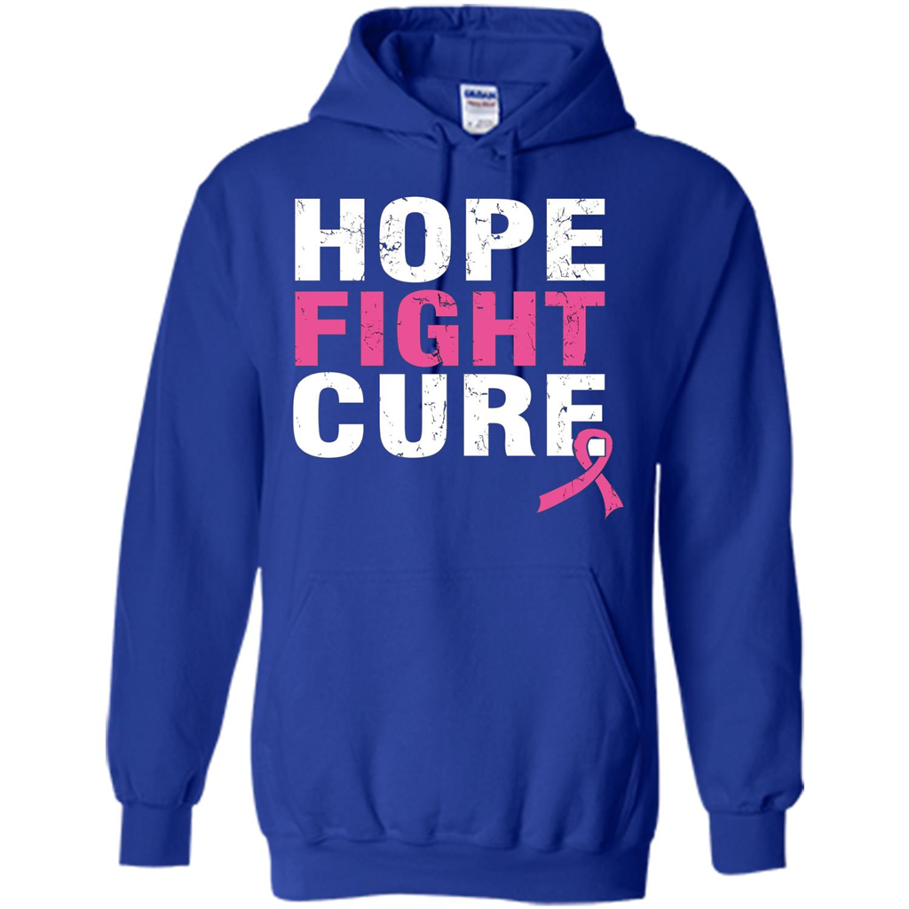 Breast Cancer Awareness T-shirt Hope Fight Cure Royal