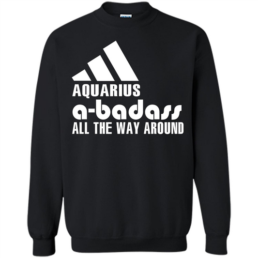 Aquarius A-Badass All The Way Around T-shirt Black