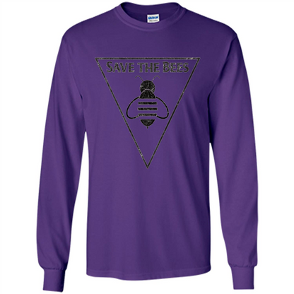 Save The Bees Beekeepers Conservationist T-shirt Purple