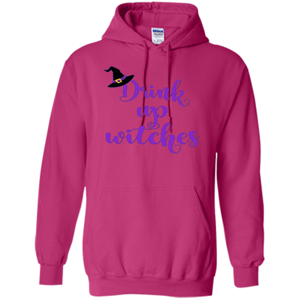 Drink Up Witches Halloween Tshirt Heliconia