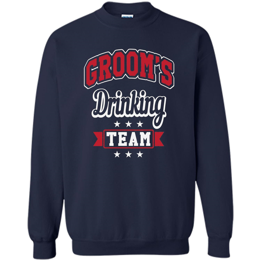 Funny Groom's Drinking Team T-shirt Bachelor Party