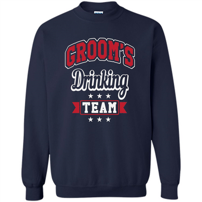 Funny Groom's Drinking Team T-shirt Bachelor Party
