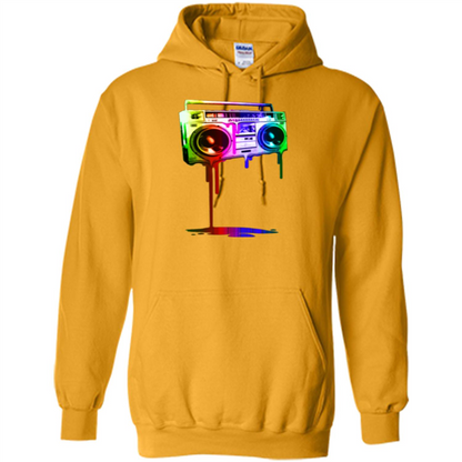 Melting Boombox Digital Rainbow Look Gold