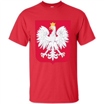 Polish Eagle T-shirt Polska Poland T-shirt Red