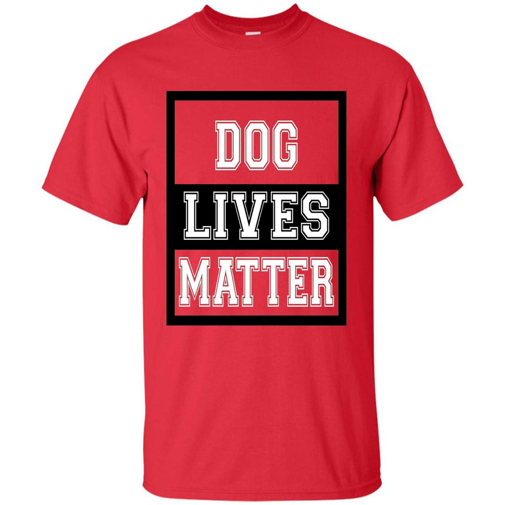Dog Lives Matter Animal Rights Protest T-shirt Red