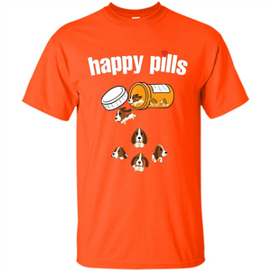 Dog Lover T-shirt Happy Pills T-shirt