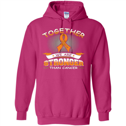 Leukemia Tshirt Together We Are Stronger Than Cancer Heliconia