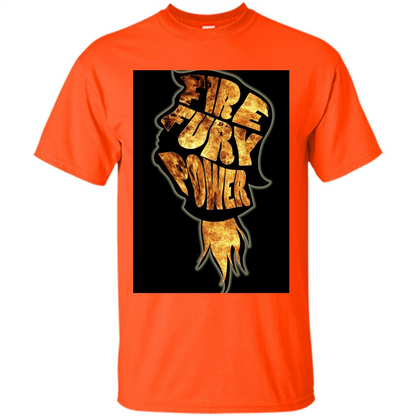 Fire Fury Power T-shirt Orange