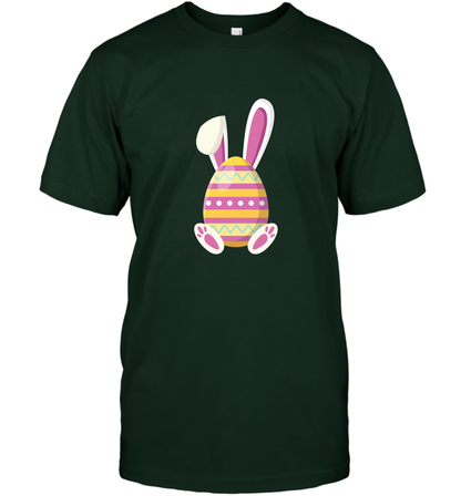 Easter Day Egg Rabbit Shirt T-Shirt Forest Green