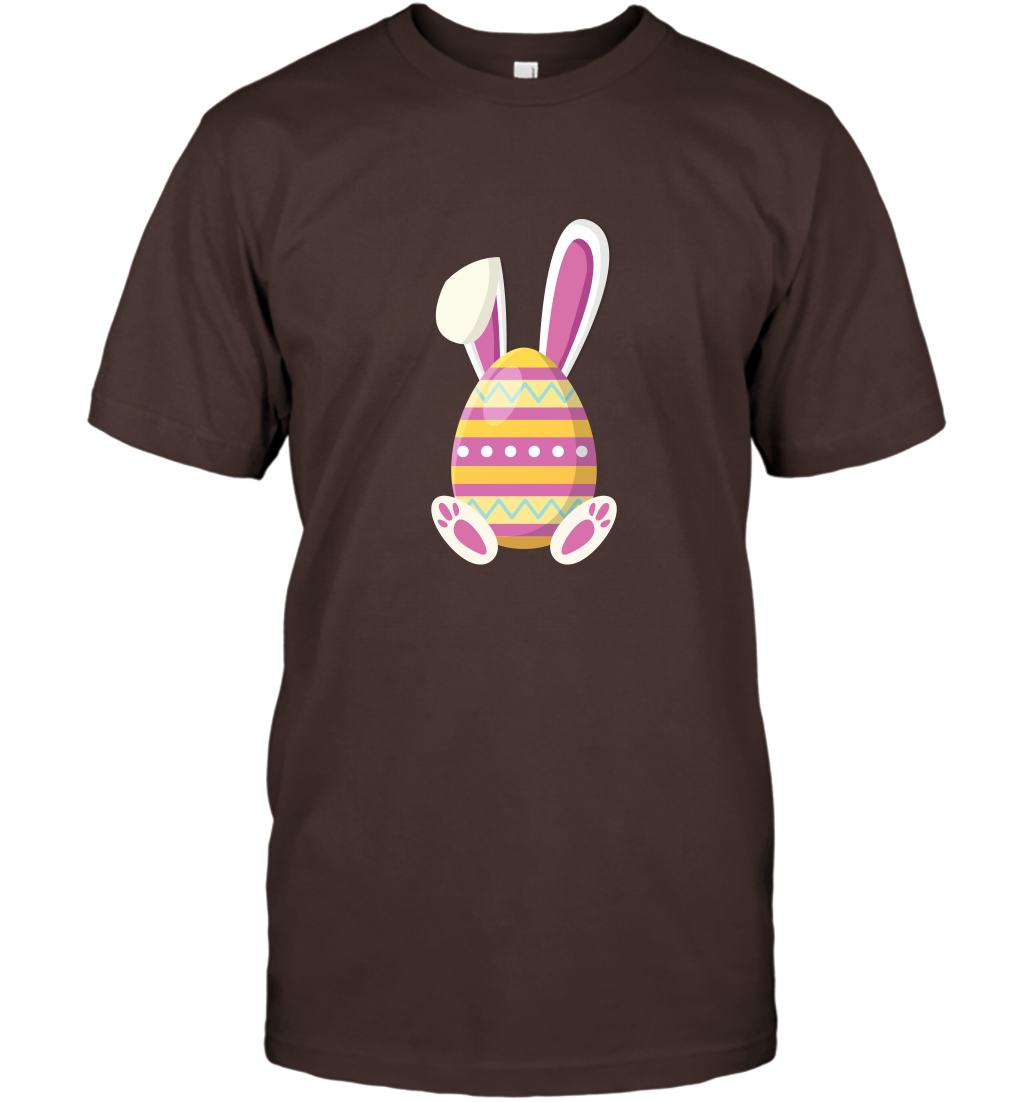 Easter Day Egg Rabbit Shirt T-Shirt Dark Chocolate