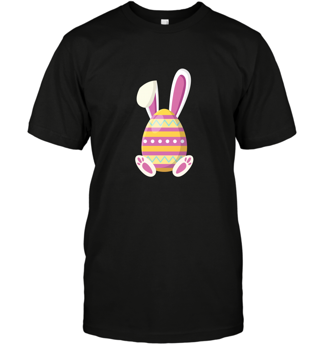 Easter Day Egg Rabbit Shirt T-Shirt Black