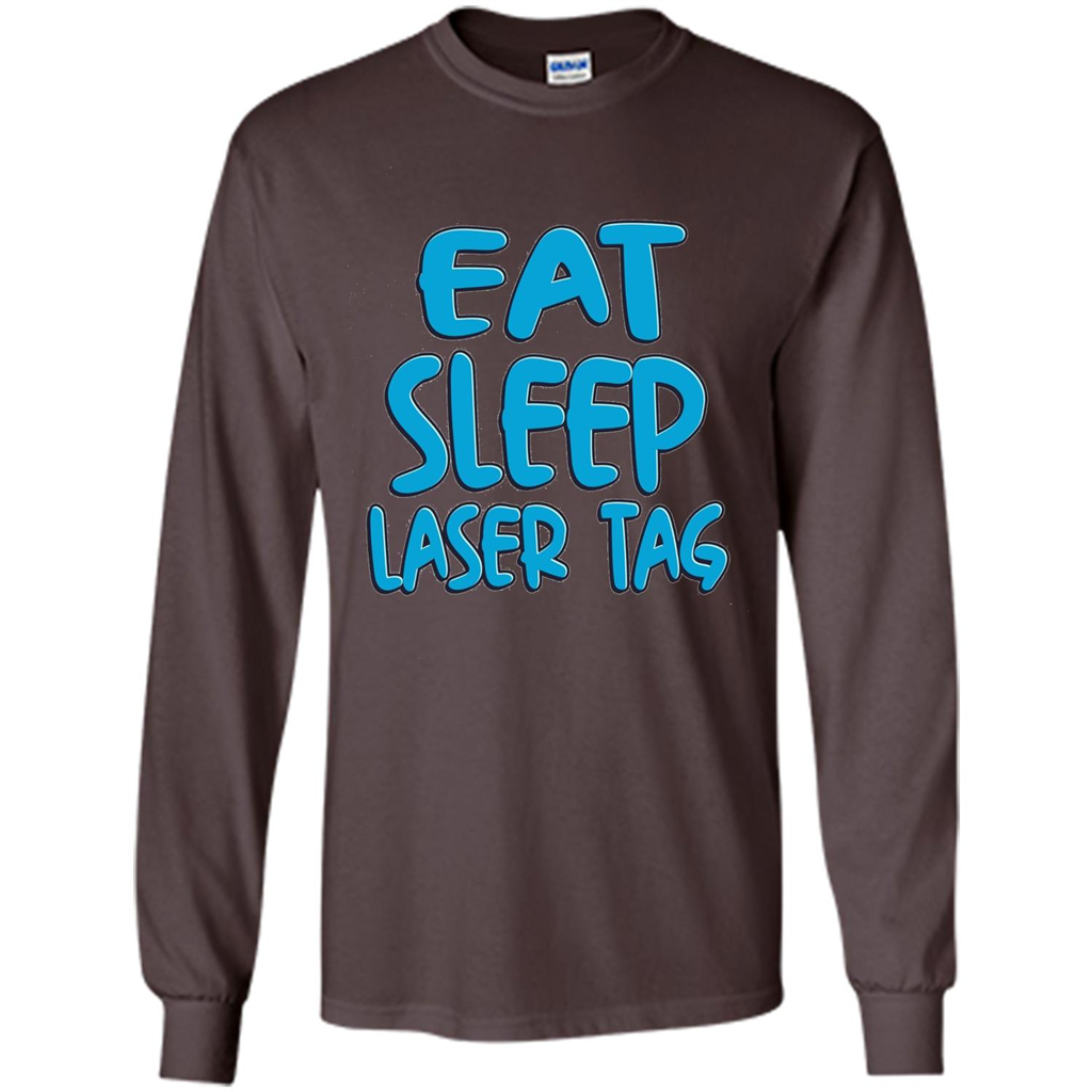 Eat Sleep Laser Tag T-shirt Dark Chocolate