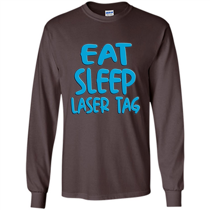 Eat Sleep Laser Tag T-shirt Dark Chocolate