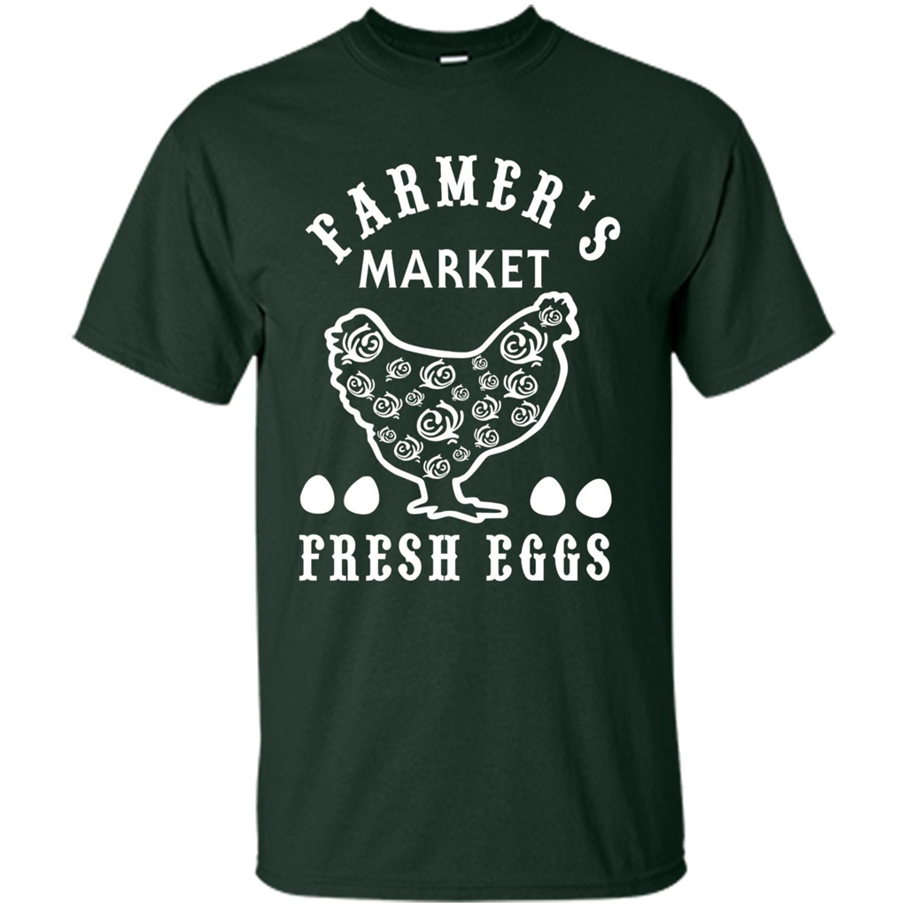 Famer's Market Fresh Eggs T-shirt Forest Green