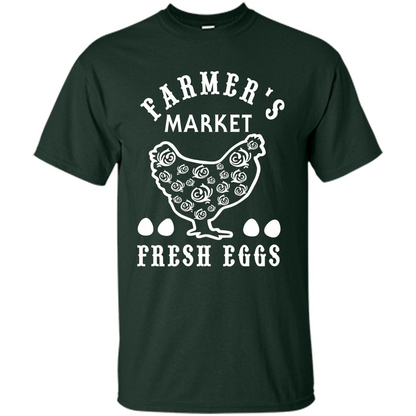 Famer's Market Fresh Eggs T-shirt Forest Green
