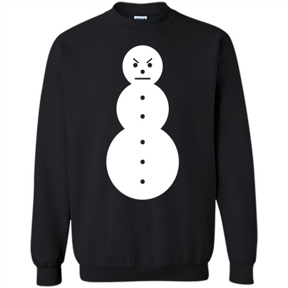 Christmas T-shirt Angry Snowman T Shirt Black
