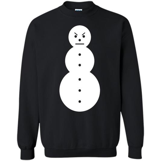 Christmas T-shirt Angry Snowman T Shirt Black