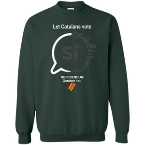 Let Catalans Vote T-shirt Catalunya Catalonia