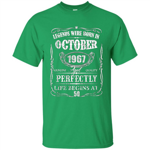 Legends Were Born In October 1967 T-shirt