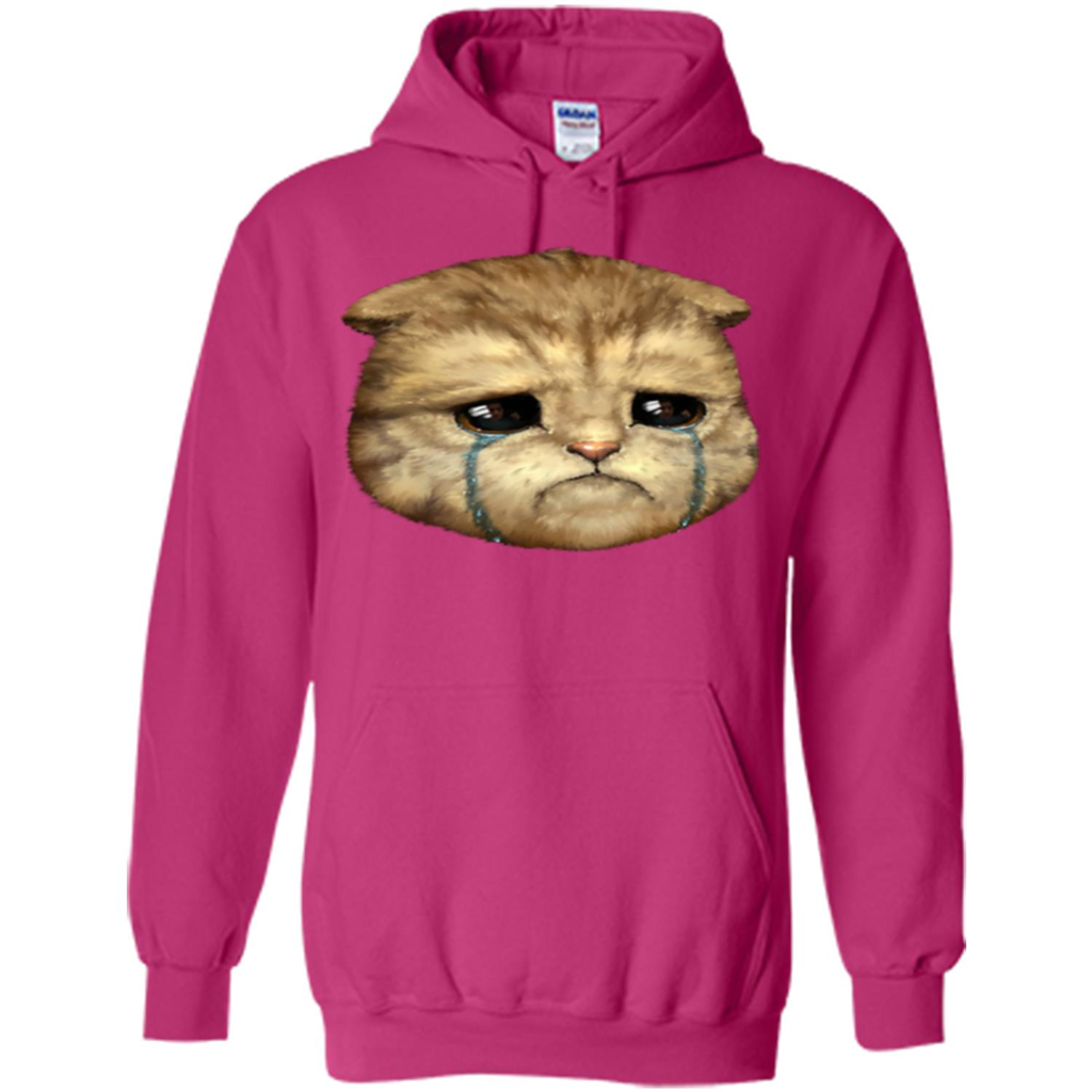 Cat Lovers T-shirt Cat Crying Heliconia