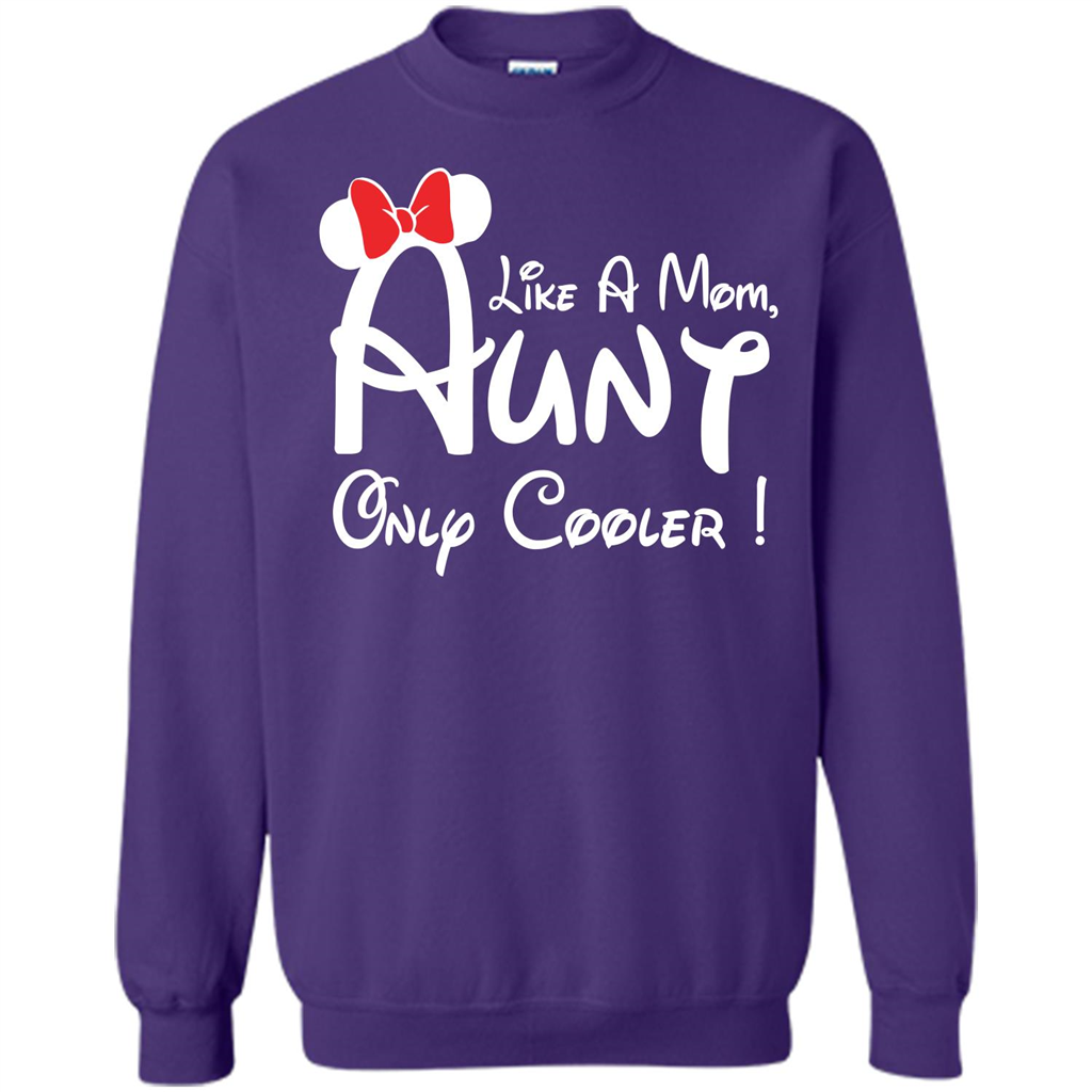 Aunt T-shirt Aunt Like A Mom Only Cooler T-shirt Purple