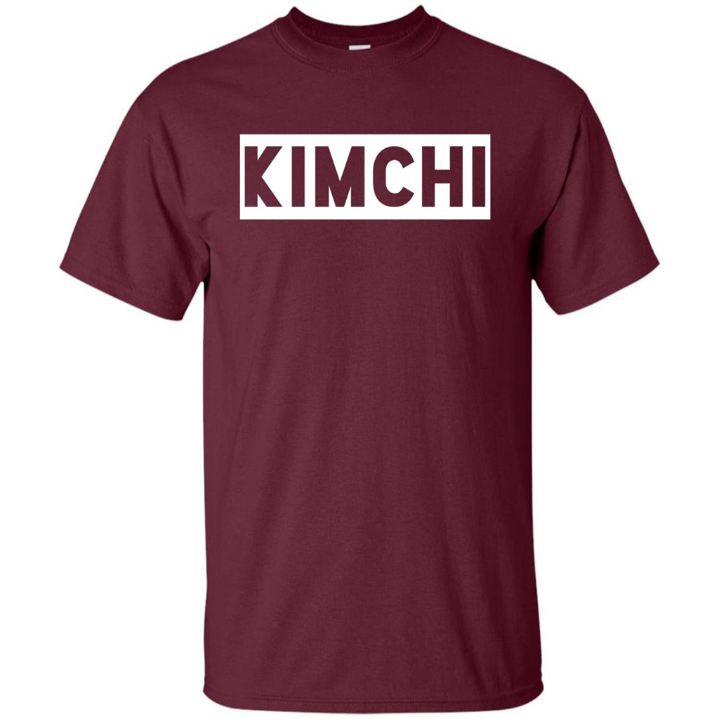 Kimchi T-shirt Korean Food Foodie T-shirt Maroon